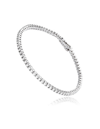 Pulsera Riviere Oro blanco con...