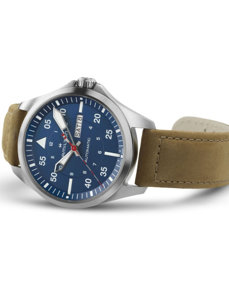 Hamilton Khaki Aviation Pilot Day Date Auto 42mm - Air-Glaciers Edition
