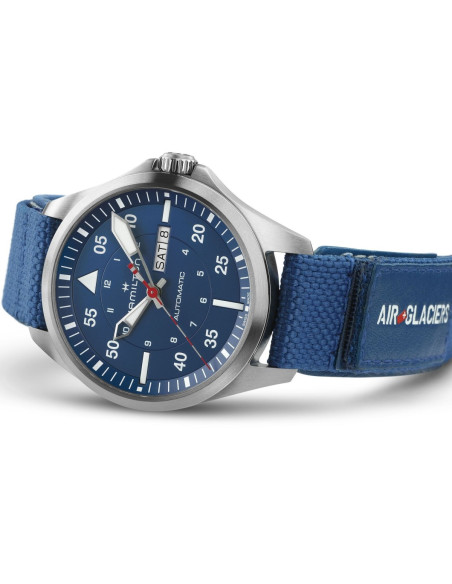 Hamilton Khaki Aviation Pilot Day Date Auto 42mm - Air-Glaciers Edition