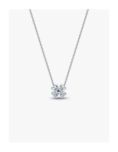 Collar Pandora Trébol de la Suerte Brillante