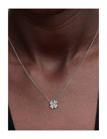 Collar Pandora Trébol de la Suerte Brillante
