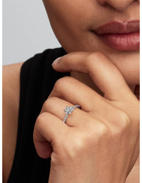 Anillo Pandora Flor Brillante