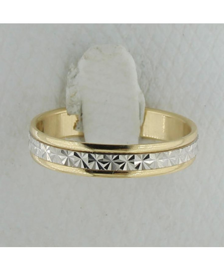 Alianza Oro Bicolor 18K 4mm...