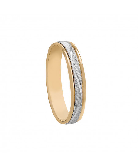 Alianza Oro Bicolor 18K...