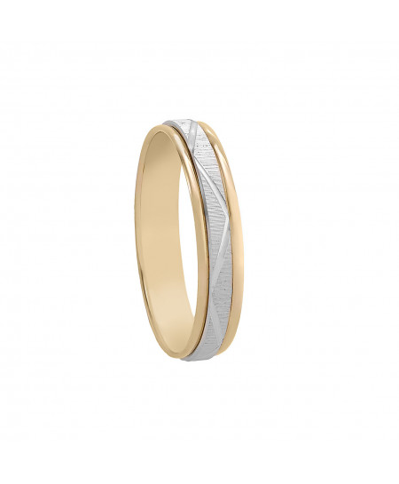 Alianza Oro Bicolor 18K...